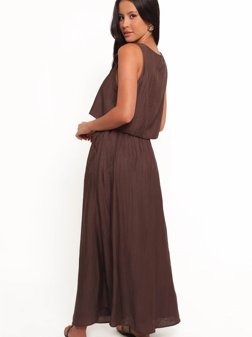 Petal & Pup Chocolate Brown Maxi Skirt
